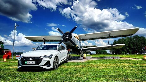 &bdquo;Audi e-tron Sportback&ldquo; Sasnavos aerodrome