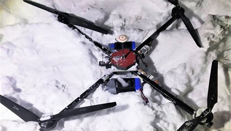 Sučiuptas kontrabandininkų dronas