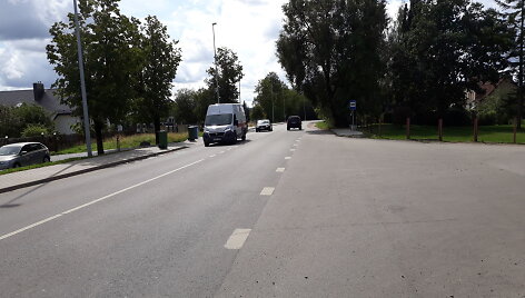 Kelias Noreiki&scaron;kėse, kur pra&scaron;oma įrengti pėsčiųjų perėją