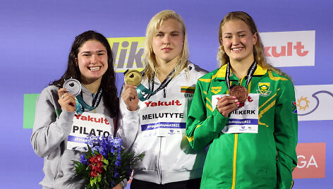 Benedetta Pilato, Rūta Meilutytė ir Lara van Niekerk