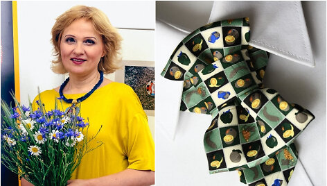 Rūta Piekurienė ir jos kurtas žiogas
