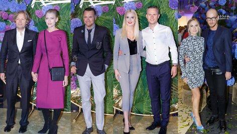 Ramunė Piekautaitė ir kęstutis Verslovas, Žilvinas Grigaitis, Kristina Ivanova su draugu Andriumi, Silvija Daikerytė, Naglis Bierancas