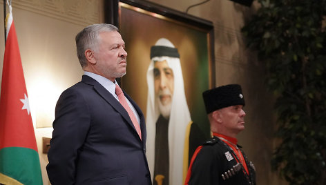 Jordanijos karalius Abdullah II (kairėje)