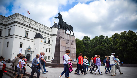 Turistai Vilniuje