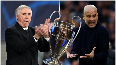 Carlo Ancelotti ir Pepas Guardiola