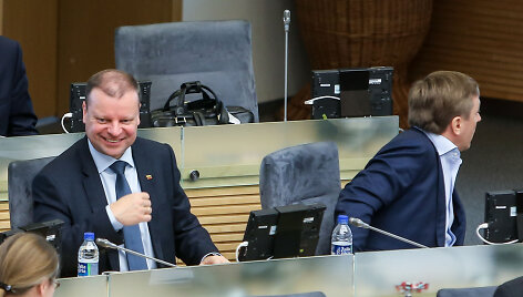 Saulius Skvernelis ir Ramūnas Karbauskis