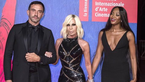 Riccardo Tisci, Donatella Versace, Naomi Campbell