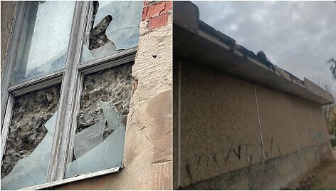 Apleisti pastatai Kauno A.Jak&scaron;to ir Rasytės gatvėse