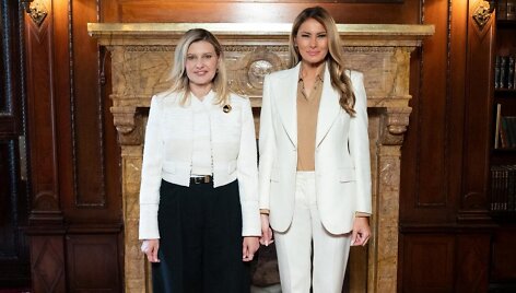 Olena Zelenska ir Melania Trump