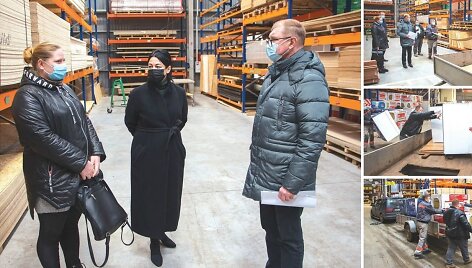 Arūnas Kacevičius per pietų pertrauką skubėjo nupirkti ir nuvežti reikalingas kambario remonto priemones daugiavaikei &scaron;eimai. 