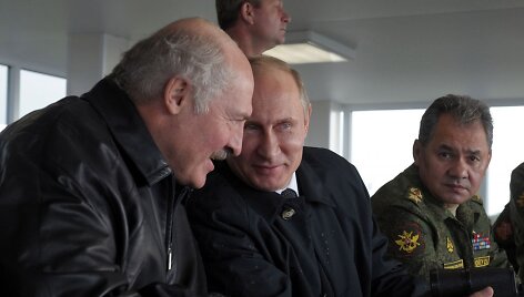 Aliaksandras Luka&scaron;enka ir Vladimiras Putinas