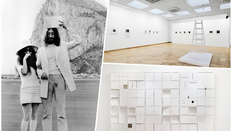 Yoko Ono ir Jhonas Lennonas bei Y.Ono kūriniai parodoje