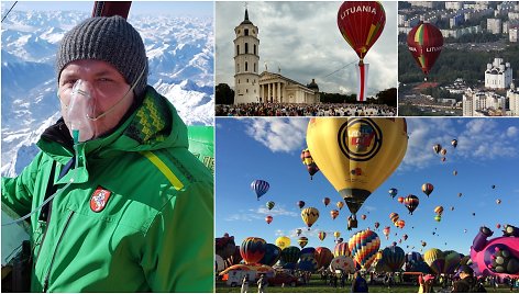 Iš oreivio Žydrūno Kazlausko oro baliono užfiksuoti kadrai