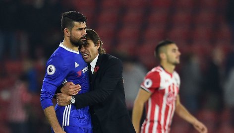 Antonio Conte ir Diego Costa