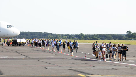 Palangoje nusileido lėktuvas iš Vilniaus