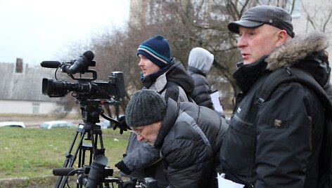 Sigitas Račkys filmavimo aik&scaron;telėje