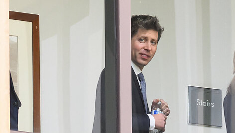 &ldquo;OpenAI&ldquo; generalinis direktorius Samas Altmanas / JOSH EDELSON / AFP