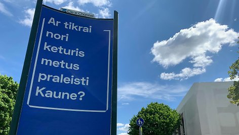 „Vilnius Tech“ reklama Kaune