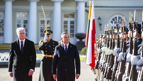 Prezidentas Gitanas Nausėda susitinka su Lenkijos prezidentu Andrzejumi Duda