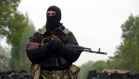 Ginkluotas prorusi&scaron;kas separatistas Slovjanske
