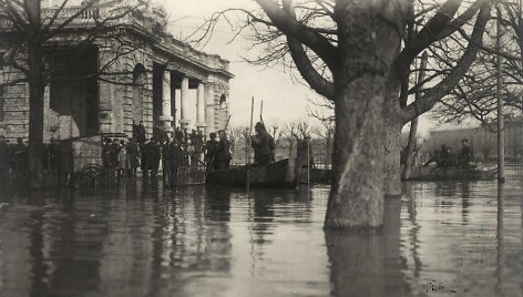 Pavasario potvynis Vilniuje. 1931 m. Lietuvos dailės muziejaus, Edmundo Zdanovskio nuotr.