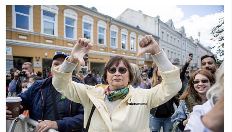 Prieš „Kaunas Pride“ protestavę asmenys tapo memais