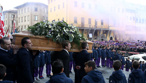 Davide Astori laidotuvių akimirkos