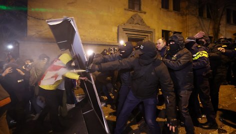 Protestai Sakartvele / GIORGI ARJEVANIDZE / AFP