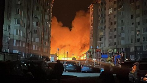 Rusija smogė Ukrainai &scaron;imtais dronų ir raketų