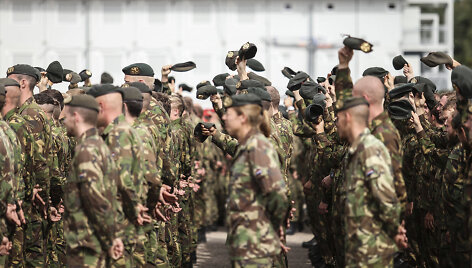 Rukloje vyko NATO prie&scaron;akinių pajėgų bataliono kovinės grupės rotacijų ir vadovybės pasikeitimo ceremonija