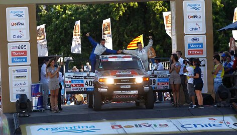 Dakaro ralio starto podiumas