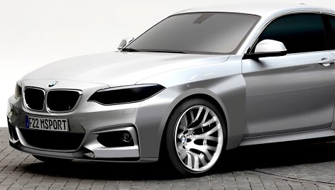 Lenktyninio BMW M235i eskizas