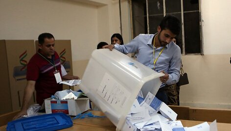 Irake baigėsi referendumas dėl kurdų nepriklausomybės