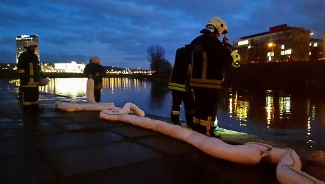 Teršalai Neries upėje Vilniuje