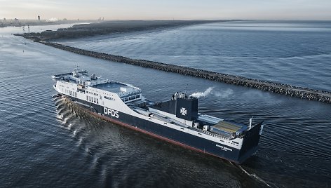 DFDS keltas plaukia į Klaipėdos uostą