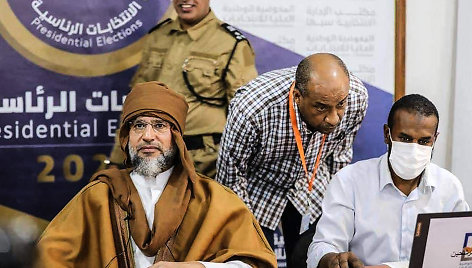 Libijos rinkimų komisija atmetė M.Kadhafi sūnaus kandidatūrą į prezidentus