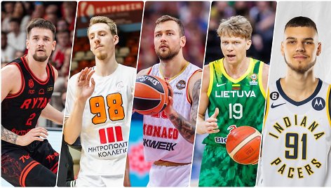 Margiris Normantas, Arnoldas Kulboka, Donatas Motiejūnas, Mindaugas Kuzminskas ir Deividas Sirvydis