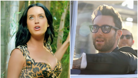 Kadrai iš Katy Perry ir „Maroon 5“ vaizdo klipų