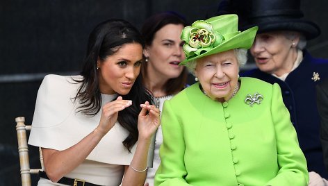 Sasekso hercogienė Meghan ir karalienė Elizabeth II