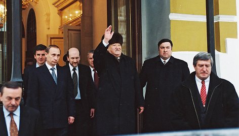Vladimiras Putinas ir Borisas Jelcinas