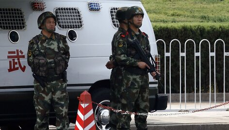 Sukarinta Kinijos policija Tiananmeno aik&scaron;tėje