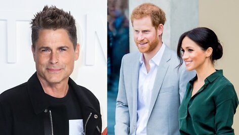 Robas Lowe'as, princas Harry ir Meghan Markle