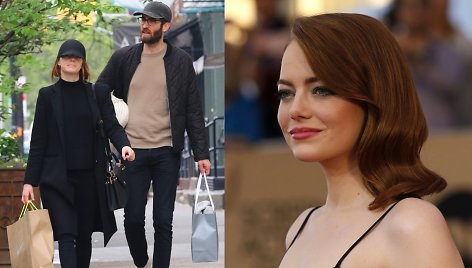 Aktorė Emma Stone su mylimuoju Dave'u McCary