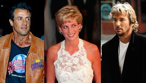 Sylvesteris Stallone, princesė Diana, Richardas Gere'as