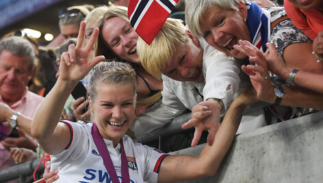 Ada Hegerberg Čempionų lygos finale įmu&scaron;ė tris įvarčius.