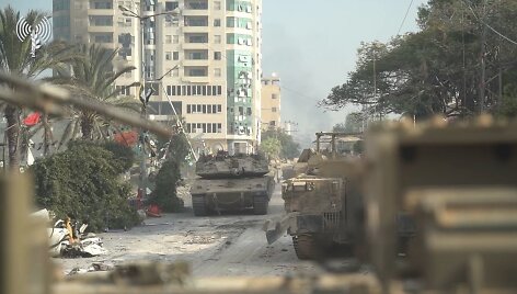 Izraelio pajėgos užėmė &bdquo;Hamas&ldquo; vadovybės pastatus Gazos mieste