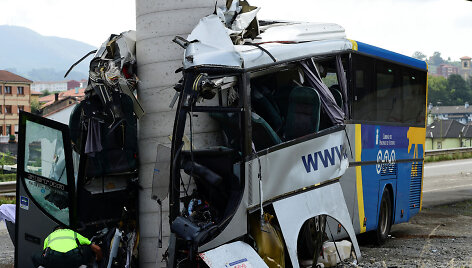 Autobuso avarija Ispanijoje