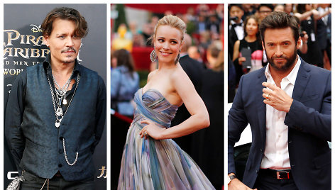 Johnny Deppas, Rachel McAdams, Hugh Jackmanas