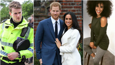 Murray Fraseris, princas Harry su Meghan Markle ir Parisa Fitz-Henley