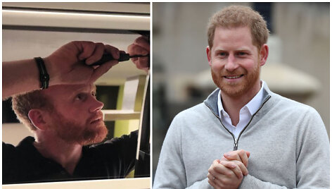 Londono metro stotyje &ndash; reklama su princo Harry antrininko atvaizdu